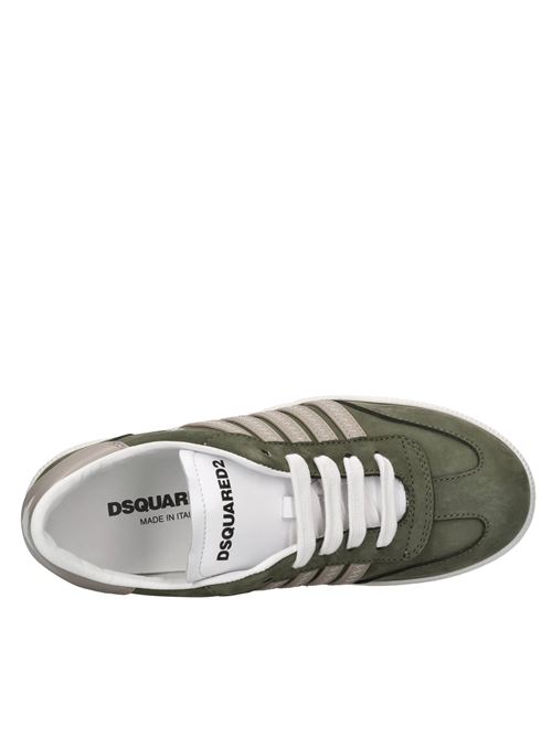 Sneakers in pelle DSQUARED2 | 80212 NABUK/GINEVRAVERDE-BEIGE